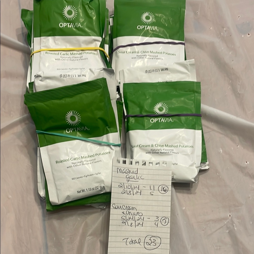 Optavia Mashed Potatoes Variety Pack 23 items